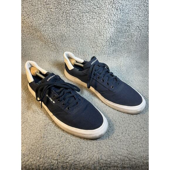 Adidas 3MC Vulc Low Canvas Trainers M12.5 EU42 B22707 Collegiate Navy/White - Picture 4 of 16
